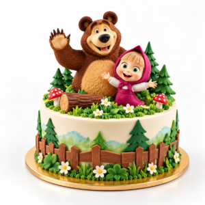 Masha & The Bear cake